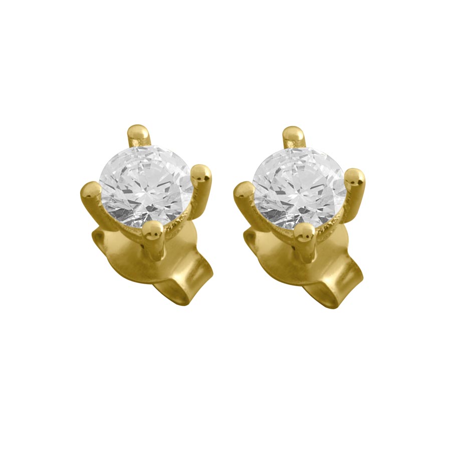 012222-7152-001 | Ohrstecker Rave 012222 750 Gelbgold<br> Brillant 1,000 ct H-SI ∅ 5.2mm<br>100% Made in Germany  