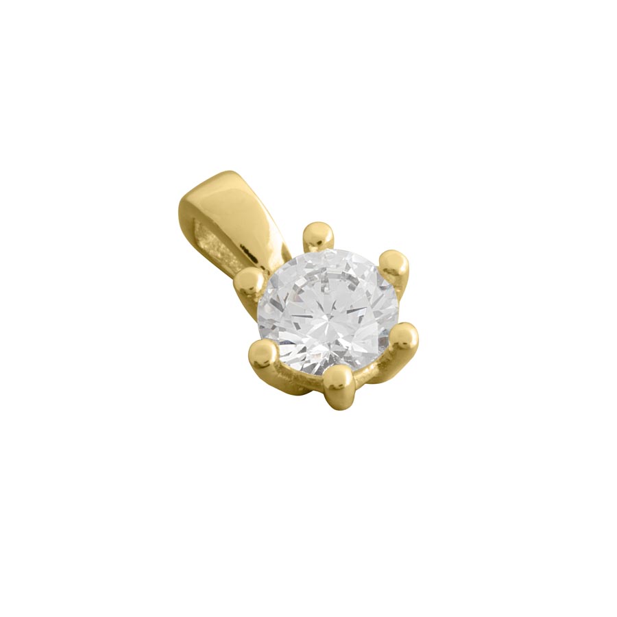212368-7152-001 | Anhänger Rave 212368 750 Gelbgold<br> Brillant 0,500 ct H-SI ∅ 5.2mm<br>100% Made in Germany  