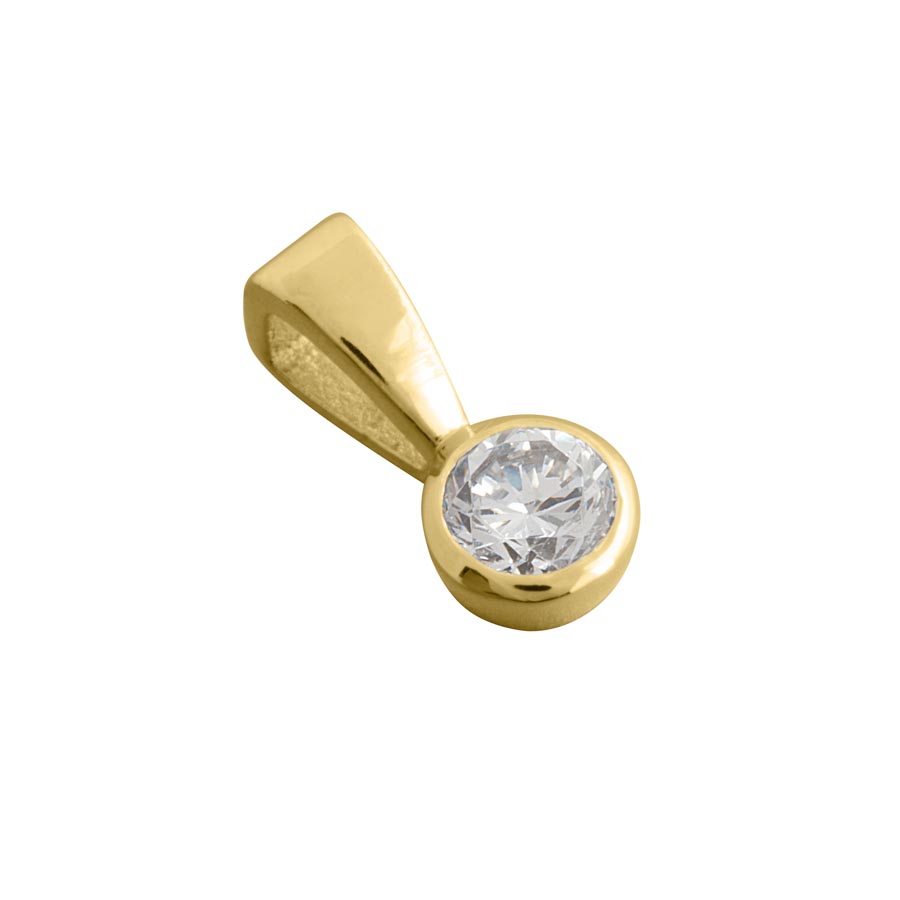 212371-4138-001 | Anhänger Rave 212371 375 Gelbgold<br> Brillant 0,200 ct H-SI ∅ 3.8mm<br>100% Made in Germany  