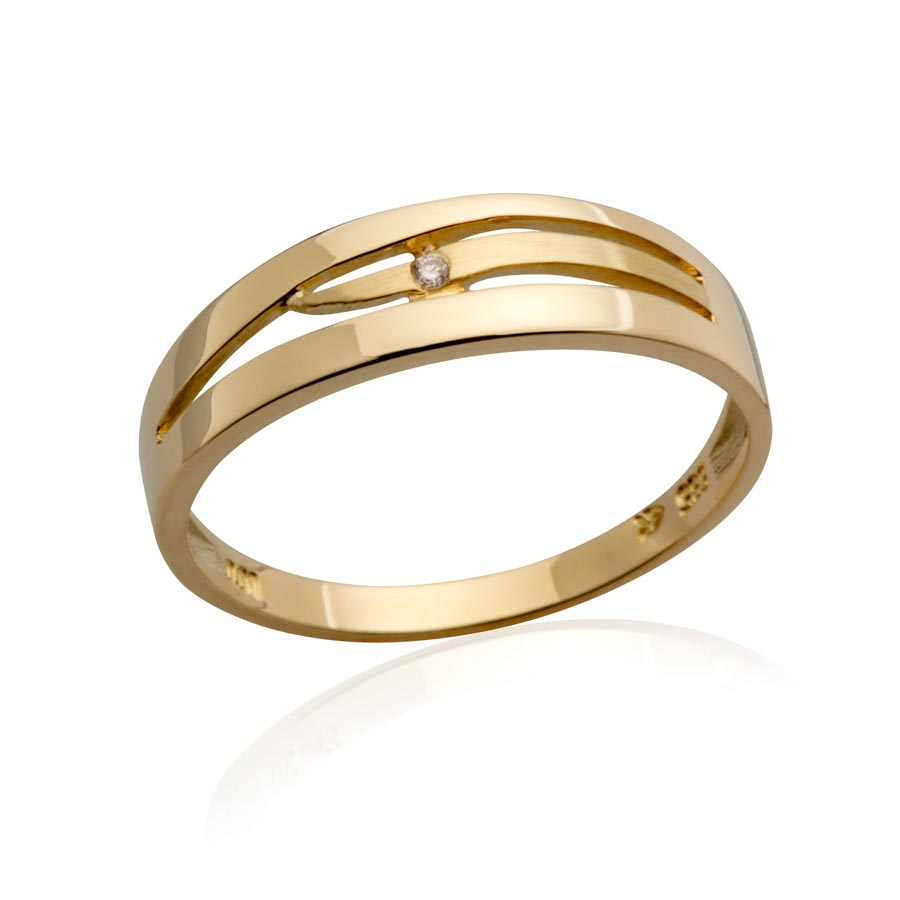 503553-5100-001 | Damenring Rave 503553 585 Gelbgold, Brillant 0,010 ct H-SI100% Made in Germany   560.- EUR   